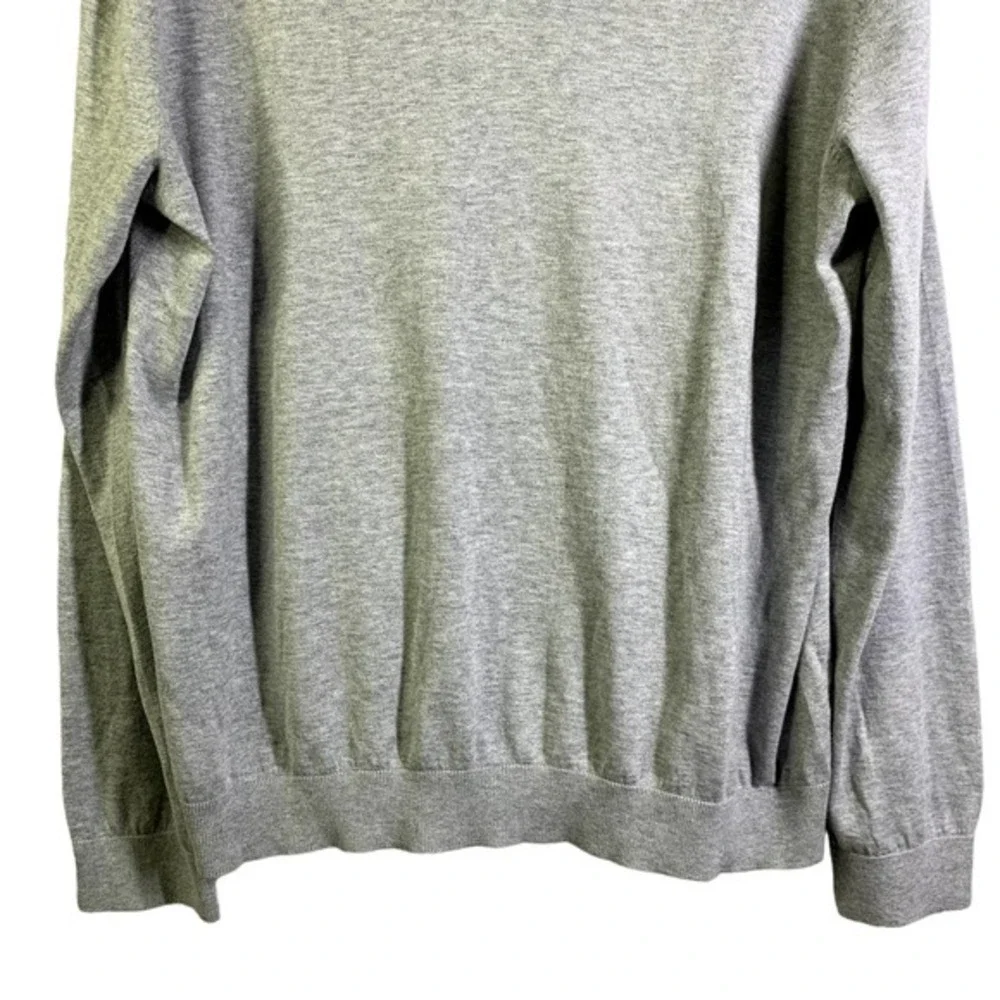 BANANA REPUBLIC Gray V-Neck Pullover Sweater‎